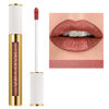 Picture of MAKI YIKA Metallic Lipsticks Long Lasting Brown Lipstick for Women, High Shine Glitter Lipstick No Smudge Transferproof iquid Lip Gloss (BR09 Celebration)