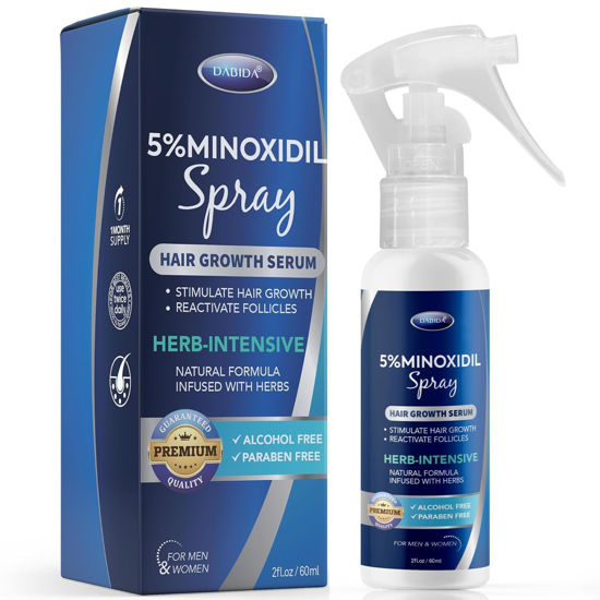 Picture of 5% Minoxidil for Men Hair, Minoxidil Spray, Minoxidil for Women Hair Growth, Minoxidil for Men Beard, Hair Regrowth for Men, Minoxidil 5 Percent, Minoxidil 5% Hair Regrowth Treatment for Women, 60ml