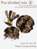 Picture of 50g 22 Inch Deep Water Wave Bulk Human Hair for Braiding 10A Brazilian Virgin Highlight Curly Hair Extensions for Boho Braids Wet and Wavy Honey Blonde Braiding Hair Ombre Braiding Hair 1 Bundle