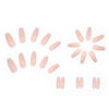 Picture of DANMANR Long Press on Nails Square French Fake Nails Full Cover Nude Acrylic False Nails for Women and Girls 24PCS (Pink White)