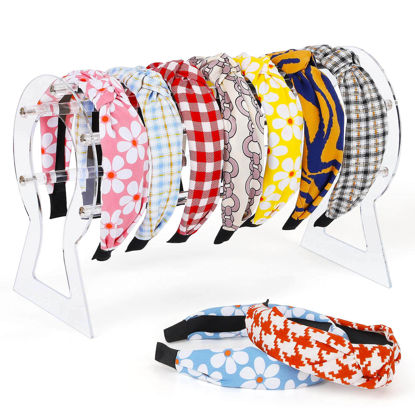 Picture of Suneerplay Headband Holder, Clear Headband Organizer, Acrylic Hair Hoop Display Stand, Hairband Rack Holder, Headband Storage Holder for Women and Girls