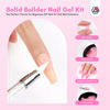 Picture of SAVILAND Solid Gel Builder for Nails: 6 Colors 3D Nail Gel No-Sticky Hand Solid Gel Kit Nail Extension Sculpting Gel for Nail Art for Carving Solid Nail Gel DIY at Home for Beginners