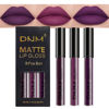 Picture of evpct DNM 3Pcs Dark Purple Mauve Plum Maroon Matte Liquid Lipstick Lip Stain Sets for Women Matte+Lipstick Long Lasting Permanent Lipstick 24 hr Hours Magic Lipstick 24 Hours original Waterproof 22#