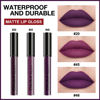 Picture of evpct DNM 3Pcs Dark Purple Mauve Plum Maroon Matte Liquid Lipstick Lip Stain Sets for Women Matte+Lipstick Long Lasting Permanent Lipstick 24 hr Hours Magic Lipstick 24 Hours original Waterproof 22#