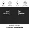 Picture of IVARYSS Headbands for Women, Non-Slip, Premium Stretchy Head Bands Hair Accessories,Wear for Yoga, Fashion, Working Out, Travel or Running, 6 Pack, Black