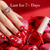 Picture of AZUREBEAUTY Red Nail Polish Valentine's Day Glitter Quick Dry Nail Polish Kits Vegan Long Lasting French Tip Nail Polish Natural Manicure Diy Home Gift for Girls