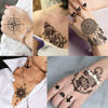 Picture of VANTATY 66 Sheets 3D Small Black Temporary Tattoos For Women Men Waterproof Fake Tattoo Stickers For Face Neck Arm Children Flower Birds Star Realistic Tatoo Kits For Boy Girls Adults