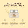 Picture of The Face Shop Rice Ceramide Moisturizing Cream - Rice Extract + Rice Bran Oil - Hydrating Targets Dryness, Brightening - Dermatologically Tested - Lightweight Moisturizer Face Cream - Korean Skin Care