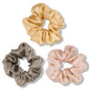 Picture of OLESILK 100% Mulberry Silk-Scrunchies for Hair Sleep, Women Grils Silk Hair Ties for Frizz & Breakage Curly Hair, No Damage, Elastics Ponytail Holder, 3 Pack