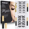 Picture of Magnetic Eyelashes, 14 Pairs False Lashes with 3 Tubes of Magnetic Eyeliner, Magnetic Lashes, Natural Look Kit with Tweezers, Reusable, No Glue