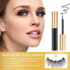 Picture of Magnetic Eyelashes, 14 Pairs False Lashes with 3 Tubes of Magnetic Eyeliner, Magnetic Lashes, Natural Look Kit with Tweezers, Reusable, No Glue