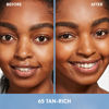 Picture of CoverGirl Simply Ageless, 65 Tan-Rich, Liquid Foundation, Lightweight Foundation, Skincare Makeup Hybrid, Vegan Formula, Healthy Glow, Foundation for Dry Skin, 1oz