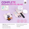 Picture of SAVILAND Solid Builder Nail Gel - 60g Large Capacity 3D Nail Gel Sculpting Gel for Nail Art Non-Sticky Hand Hard Gel Carving Gel Nail Glue Extension Gel with Sequins Chrome Nail Powder DIY Salon Home