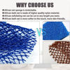 Picture of African Net Sponge, 2 Pieces Exfoliating Premium Nylon Bathing/Wash Net for Daily Back Body Scrub Scrubber Shower Net (Black, Blue) …