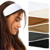Picture of Huachi Headbands for Women Non Slip Fashion Women's Headbands Wide Headbands for Women's Hair Head Band Short Hair for Workout Yoga Sports Exercise Sweatbands Summer Hair Accessories Elastic Hair Band