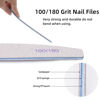 Picture of BTYMS 25 Pcs Nail Files for Acrylic Nails 100/180 Grit Limas Double Sided Emery Boards Professional Nail Tools