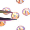 Picture of Rhinestones Novani Rhinestones for Crafts Glass Crystals Nail Rhinestones Flatback Nail Gems and Rhinestones for Nails Art Makeup Face Clothes Shoes Decoration DIY(SS8,1440pcs,Pink AB)