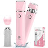 Picture of Cayzor Bikini Trimmer and Shaver Kit for Women - 2-in-1 Wet/Dry Electric Body Hair Trimmer Facial Hair Removal Cordless Waterproof Bikini Shaver Razor for Face Lip Chin Pubic Underarm Legs