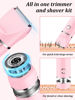 Picture of Cayzor Bikini Trimmer and Shaver Kit for Women - 2-in-1 Wet/Dry Electric Body Hair Trimmer Facial Hair Removal Cordless Waterproof Bikini Shaver Razor for Face Lip Chin Pubic Underarm Legs