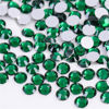 Picture of 500 Pieces SS30 6mm Flatback Rhinestones Clear Glass Round Gems Crystals for Nail Art DIY Crafts Clothes Shoes Bags （Dark Green）