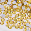 Picture of 1000 Pieces SS20 5mm Flatback Rhinestones Clear Glass Round Gems Crystals for Nail Art DIY Crafts Clothes Shoes Bags （Crystal Yellow）