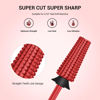 Picture of MelodySusie Super Cut Edition 5 in 1 Nail Drill Bits, 3/32'' Carbide Tungsten Multi-function Bits, Suitable for Manicure Pedicure Cuticle Gel Polishing, Red, Series Bit-M, Extra Coarse