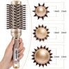 Picture of STYLEMATE Round Hair Brush for Blow Out, Nano Thermal Ceramic & Ionic Tech, 1.3 inch Barrel, Boar Bristles, Roller Brush for Blow Drying and Styling, Includes 4 Free Clips, Gold
