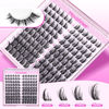 Picture of Natural Lash Clusters Spiky Eyelash Extensions Wispy Individual Lashes Manga Eyelash Individuals 120 Pcs CC Curl Cluster Eyelash Extensions 10-16MM Mixed DIY Lash Extensions by Mavphnee