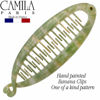 Picture of Camila Paris CP3106 4.5 inch French Banana Clip Hair Comb Classic Girls Updo Flexible Ponytail Holder Interlocking Banana Combs, Fashion Durable Styling Hair Accessories for Women, Made in France