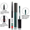 Picture of evpct 2Pcs Matte Dark Green Lipstick and Lip Liner Gloss Makeup Set DNM matt Matte Liquid Lipstick Long Lasting Set 24H and with Lip Liner 23#