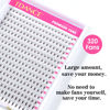Picture of TDANCE Premade Fans Eyelash Extensions 320 Fans Pre Made Fans Lash Extensions Middle Stem Heat Bonded Premade Lash Fans Volume Lash Extensions(320-10D-0.05-C-14)