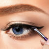Picture of Eyeliner Brush Fine Angled - PRO Precision Gel Eye Liner Makeup Brush -Ultra Thin Slanted Flat Angle - Premium Quality - Cruelty Free Synthetic Bristles (Fine Angled Eyeliner Brush Purple)