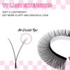 Picture of TDANCE YY Lash Extensions C Curl 0.05mm Thickness Volume Extension 4D Fans 10mm YY Lashes Long Lasting Easy Application Lashes Premade Fans Matte Black Lashes(YY, C-0.05,10mm)