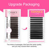 Picture of TDANCE YY Lash Extensions D Curl 0.07mm Thickness Volume Extension 4D Fans 14mm YY Lashes Long Lasting Easy Application Lashes Premade Fans Matte Black Lashes(YY, D-0.07,14mm)
