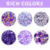 Picture of 22300Pcs Jelly Rhinestones Kit- Resin Mixed Color Rhinestones for Nail Clothes Shoes Tumblers Decoration Gifts Flat Back Round(3mm,4mm,5mm)