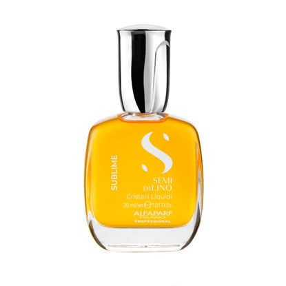 Picture of Alfaparf Milano Semi di Lino Sublime Cristalli Liquidi Hair Oil Serum with Thermal Protection - Anti Frizz Hair Serum & Smoothing Heat Protectant Spray with Vitamin E for Frizzy Hair (1.01 oz / 30 ml)
