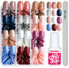 Picture of Teenitor Short Press on Nails, Round Fake Nails, Glossy Glue on Nails,288pcs Glitters Press on Nails