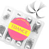 Picture of TDANCE 600 Fans Premade Fans Eyelash Extensions 8-15mm Mixed Length Premade Lash Fans Lash Extension 5D 8D 10D 12D 14D 16D 24D Handmade Promades Eyelash Fans C/D Curl Loose Fans(600-10D-0.05-D-8-15mm)
