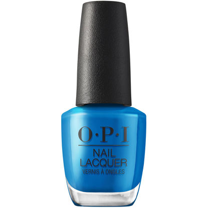 Picture of OPI Nail Lacquer Y2Slay | Opaque Bright Blue Metallic Chip Resistant Nail Polish | Metallic Mega Mix Collection