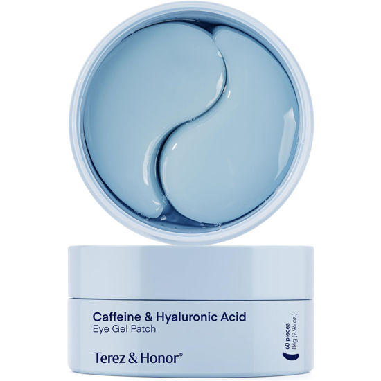 Picture of Under Eye Patches for Dark Circles: Puffiness & Eye Bag Treatment Gel Mask with Caffeine Hyaluronic Acid Niacinamide - Undereye Brightening Hydrating Anti-Wrinkle & Cooling - Korean Skincare, 30 Pairs