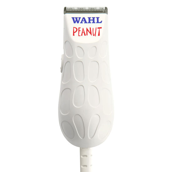 Picture of Wahl Professional Peanut Corded Trimmer Compact Lightweight Powerful Rotary Motor Grooming Tool 4 Trimming Guides Accessories