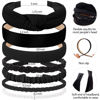 Picture of AHONEY 7 Pack Black Headbands for Women Girls Headbands Non Slip Hairbands Cute Hair Accessories Multi-style Headband Pack Diademas Para Mujer (Black)