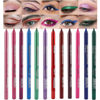 Picture of evpct 12Pcs Pink Rose Red Orange Purple Black Silver Blue Red Brown Colored Glitter Eyeliner Eye Liner Pencils Makeup Set for Women Waterproof lapiz delineadores de colores para ojos contra el agua