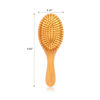 Picture of AYCBNB Bamboo Hair Brush for Hair Growth, Detangler Hairbrush with Natural Bamboo Bristles, Wooden Paddle Brush for Scalp Massage, All Hair Types, for Women, Men, and Kids