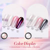 Picture of BORN PRETTY White Pearl Chrome Nail Powder and Chameleon Aurora Nail Powder Pigment Mermaid Pigment Pearl Glitter Dust Kit,Nail Art Decoration 2Boxes