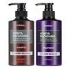 Picture of KUNDAL Natural Shampoo and Conditioner Set [Cherry Blossom] - Korean Hair Care, Long Lasting Fragrance, Moisturize, Nourish, Frizz Control, Argan & Macadamia Oil, Sulfate-Free 16.9fl oz (Pack of 2)