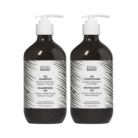 Picture of BondiBoost HG Duo Shampoo + Conditioner Bundle [16.90 fl oz each] - Improves Appearance for Thinning Hair - Volumizing + Hydrating + Nourishing - Sulfate/Paraben Free, for Women/Men - Australian Made