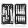 Picture of Tweezers and Nail Clipper Set with Case for Men Women, MORGLES 9 Pcs Professional Stainless Steel Tweezers No Gaps