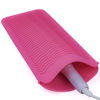 Picture of 1Pack Silicone Heat Resistant Mat Pouch for Hair Straightener, Curling Iron, Flat Iron and Hot Hair Tools Pink