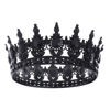 Picture of Feltent Black Queen Crown for Women Crystal Tiara for Girl Rhinestone Wedding Headband for Bride Hair Accessories for Costume Birthday Party Prom Gifts